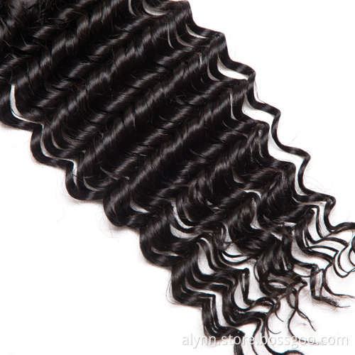 Factory Price Fast Delivery 4x4 Lace Frontal With Baby Hair Deep Curly